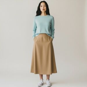 🌻Halogen Long Sleeve Cashmere Round Neck Sweater Size Medium Petites